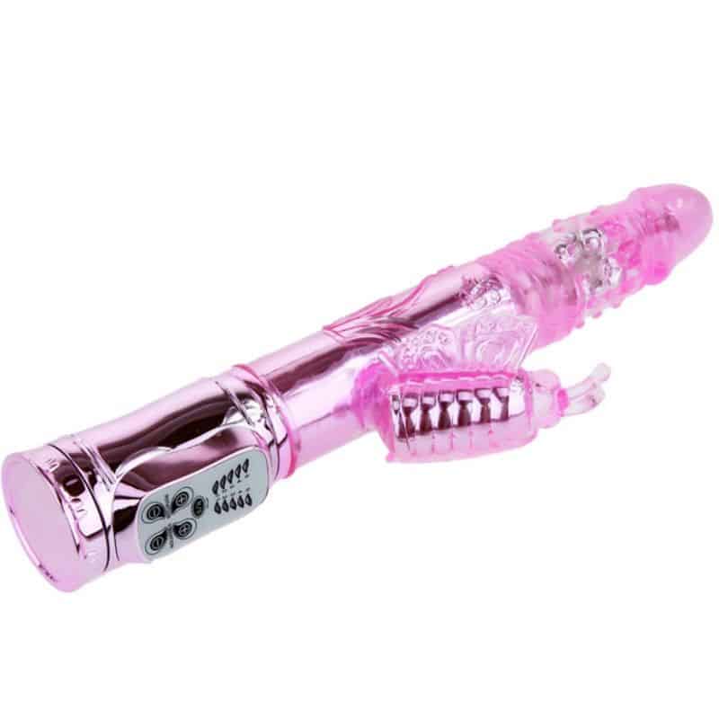Baile - Vibrador Recargable Con Rotacion Y Estimulador Throbbing Butterfly - Image 3