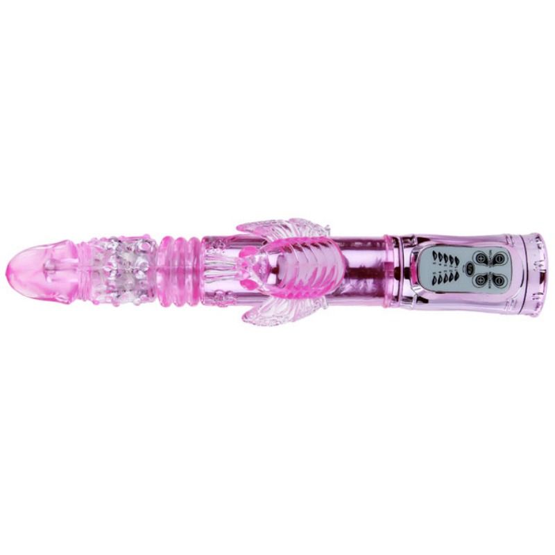Baile - Vibrador Recargable Con Rotacion Y Estimulador Throbbing Butterfly - Image 4
