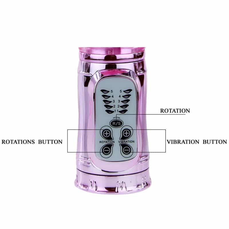 Baile - Vibrador Recargable Con Rotacion Y Estimulador Throbbing Butterfly - Image 10