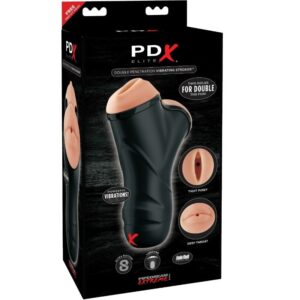 Pdx Elite - Stroker Vibratório De Dupla Penetrao