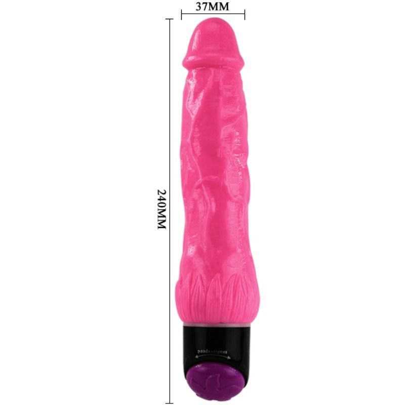 Baile - Colorful Sex Vibrador Realistico Lilás 24 Cm - Image 4