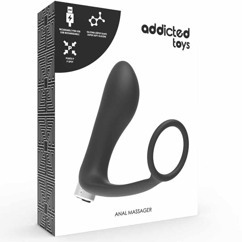 Addicted Toys - Vibrador Prostático Preto Recarregável D-221317 - Image 4