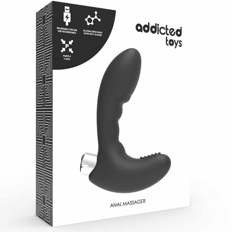Addicted Toys - Vibrador Prostático Preto Recarregável D-221320 - Image 4