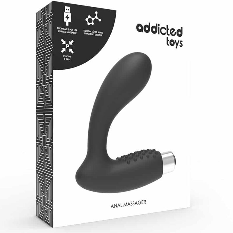 Addicted Toys - Vibrador Prostático Preto Recarregável D-221321 - Image 3