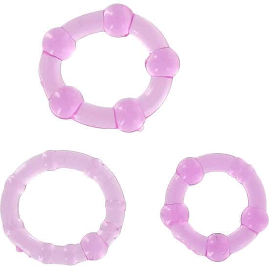 Seven Creations - Conjunto De Sevências De Træs Anéis De Pênis Lilac - Image 2