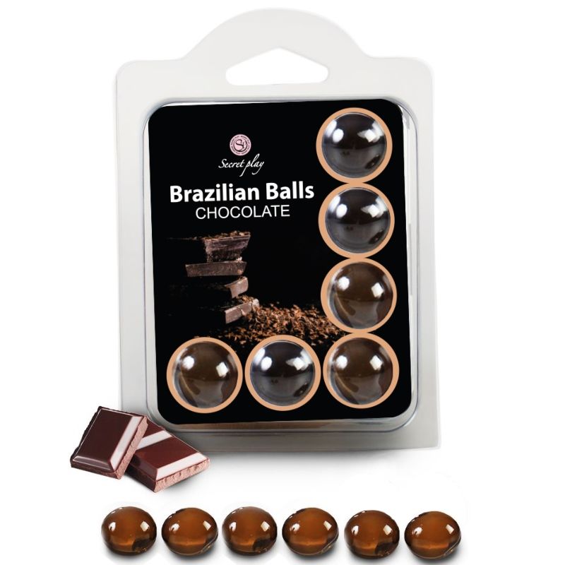 Secretplay Conjunto 6 Bolas Brasileiras De Chocolate
