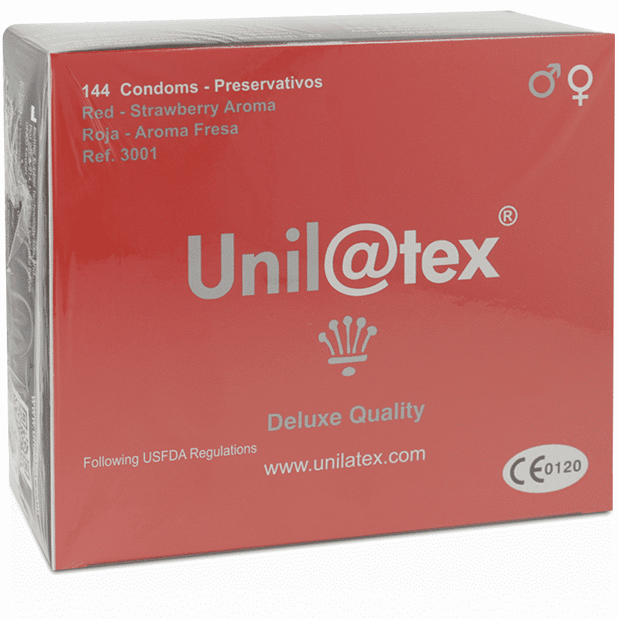 Unilatex - Conservantes De Morango / Vermelho 144 Unidades - Image 2