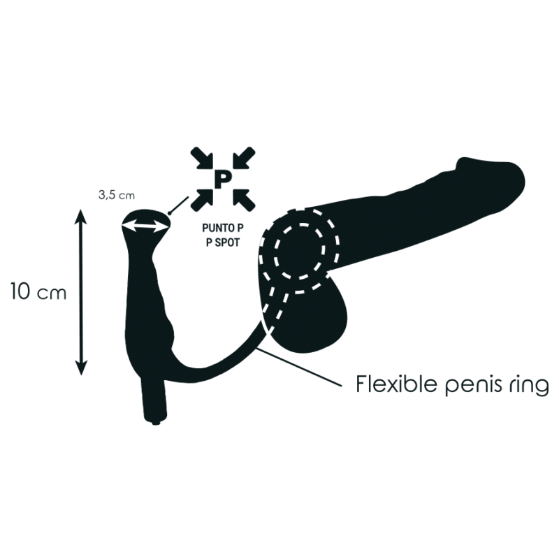 Addicted Toys - Toys Toys Vibrator Prost Tico Black 10 Cm - Image 2