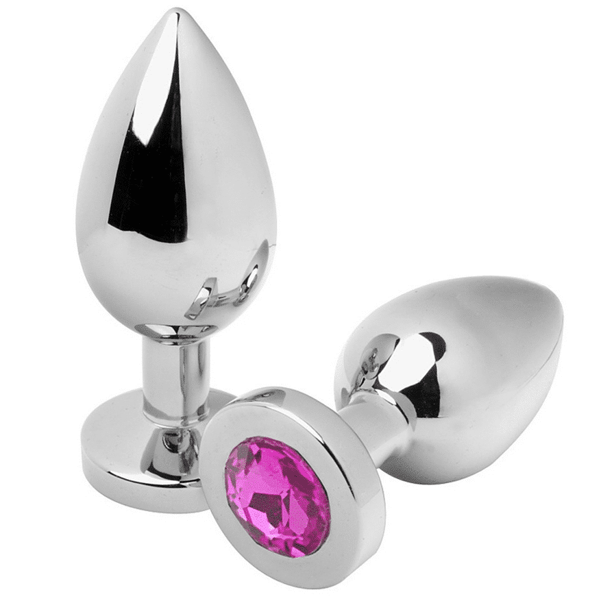 Metal Hard - Hard Anal Plug Diamond Pink Pequeno 5,71 Cm