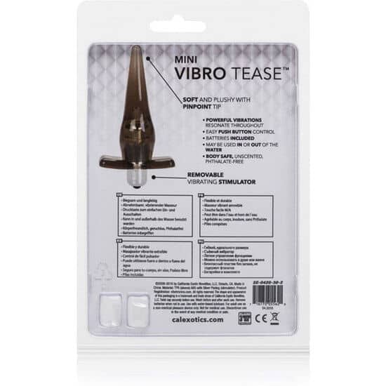 California Exotics - Calex Mini Vibro Tease Black - Image 5