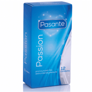 Pasante - Thru Condoms Ribbed / Passion 12 Pack