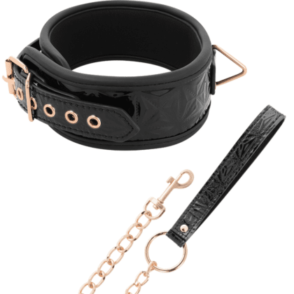 Begme Black Edition - Colar De Couro Premium Vegan