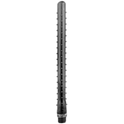 All Black - Ridged Silicone Anal Douche 27cm