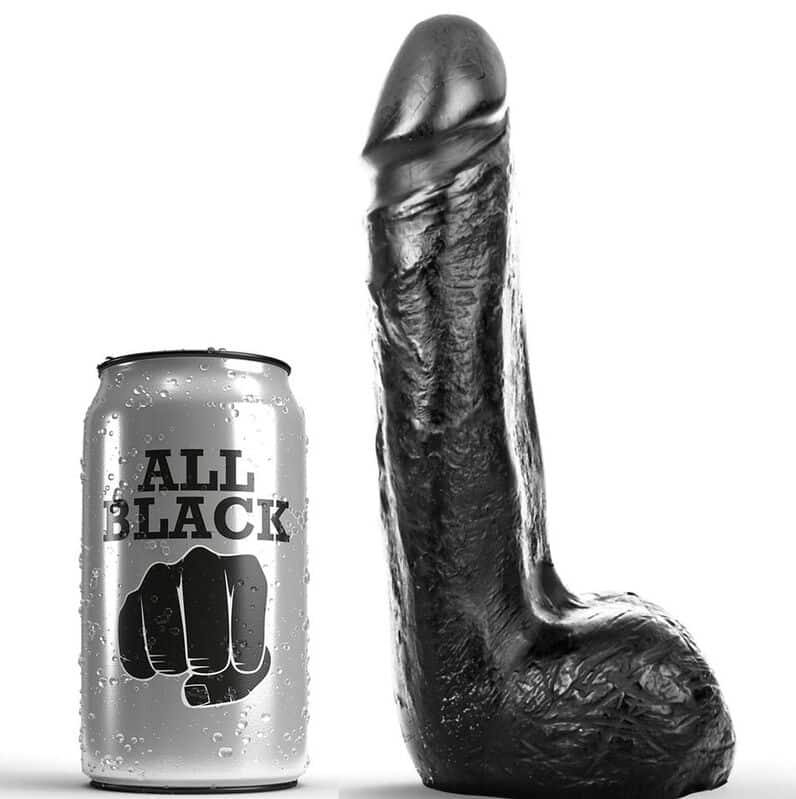All Black - Dildo Smoth 20 Cm