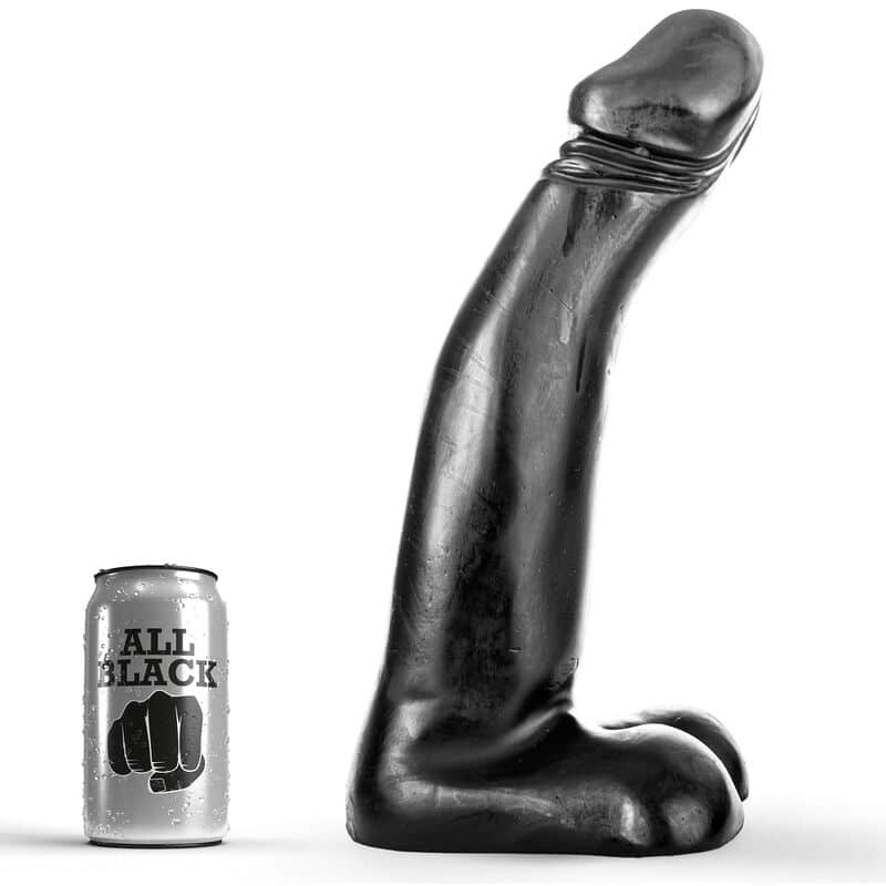 All Black - Dildo 29cm Fisting Com Testículos