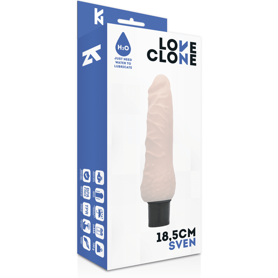 Loveclone - Sven Auto-Lubrificação Vibrador 18,5 Cm - Image 4