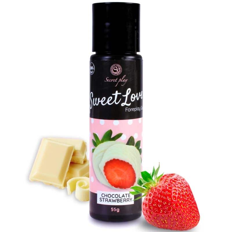 Secretplay Cosmetic - Gel Doce Amor Morango E Chocolate Branco 60 Ml