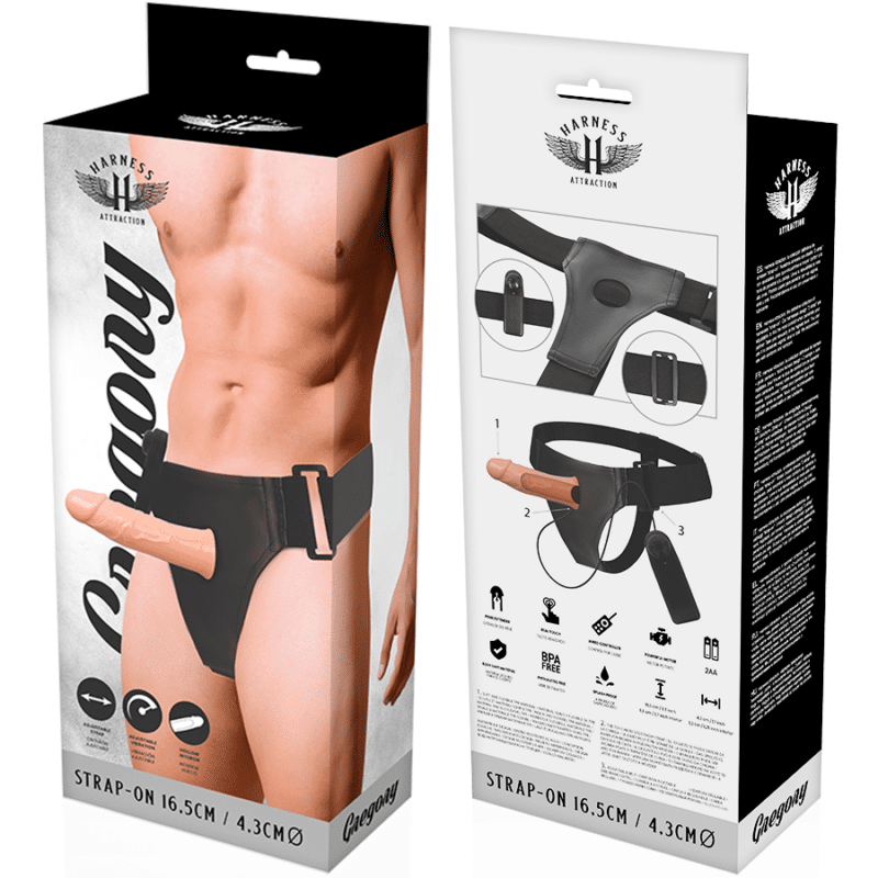Harness Attraction - Harnêss Attraction Árnes Hueco Gregory Con Vibrador 16.5 X 4.3cm - Image 9
