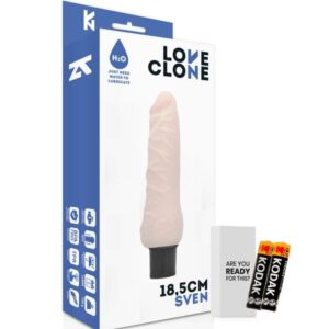 Loveclone - Sven Auto-Lubrificação Vibrador 18,5 Cm