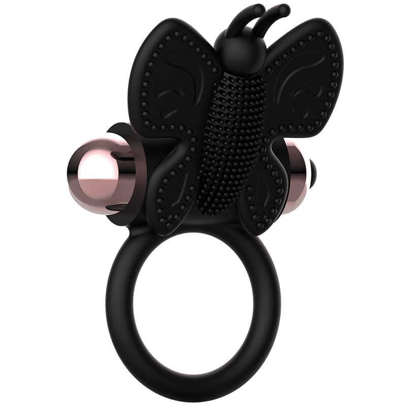 Coquette - Anel Coquete Chic Desire Borboleta Com Vibrador Preto/ Ouro - Image 3