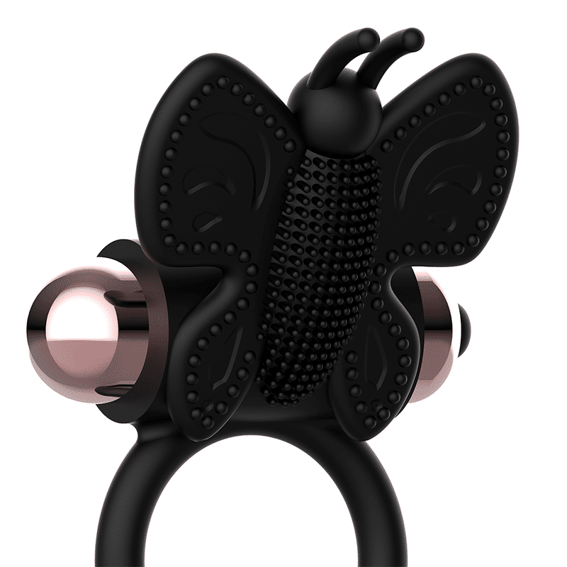 Coquette - Anel Coquete Chic Desire Borboleta Com Vibrador Preto/ Ouro - Image 4