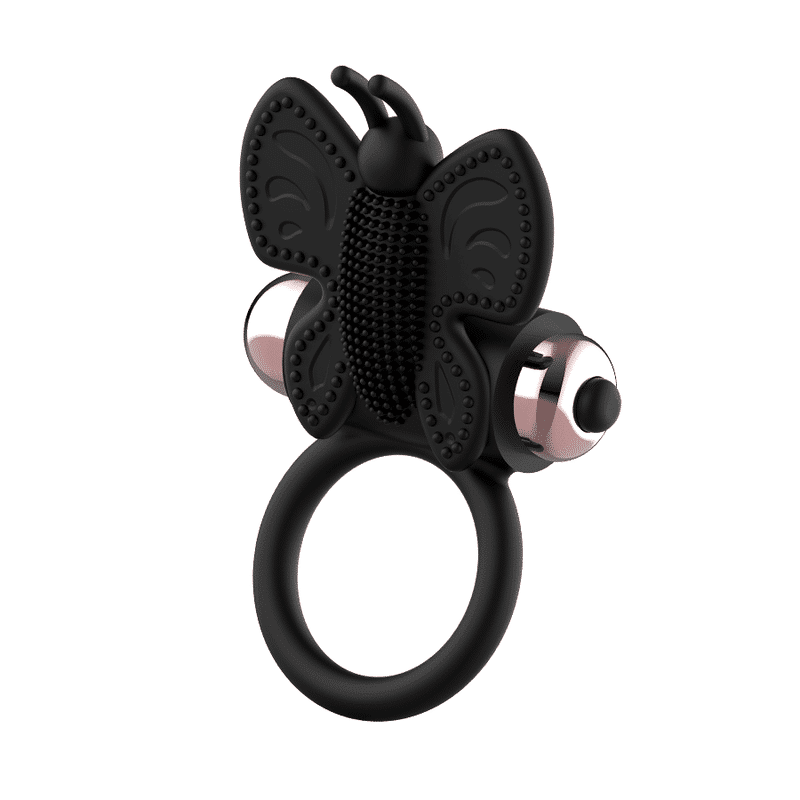 Coquette - Anel Coquete Chic Desire Borboleta Com Vibrador Preto/ Ouro - Image 8