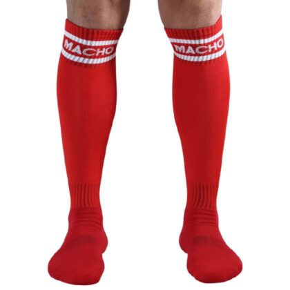 Macho Underwear - Calcetines Largos Talla Unica Rojo