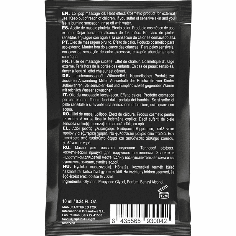 Coquette Chic Desire - Óleo De Massagem Beijvel De Bolso Com Efeito De Calor Pirulito 10 Ml - Image 2