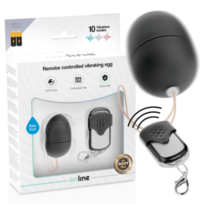 Online - Ovo Vibrante De Controle Remoto  S- Preto