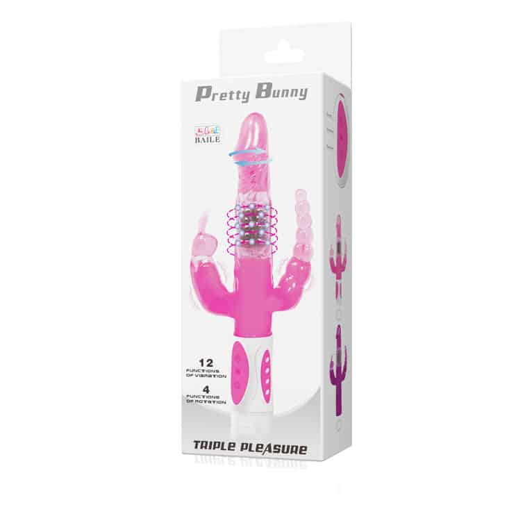 Baile - Pretty Bunny Triple Vibrador Rotador - Image 7