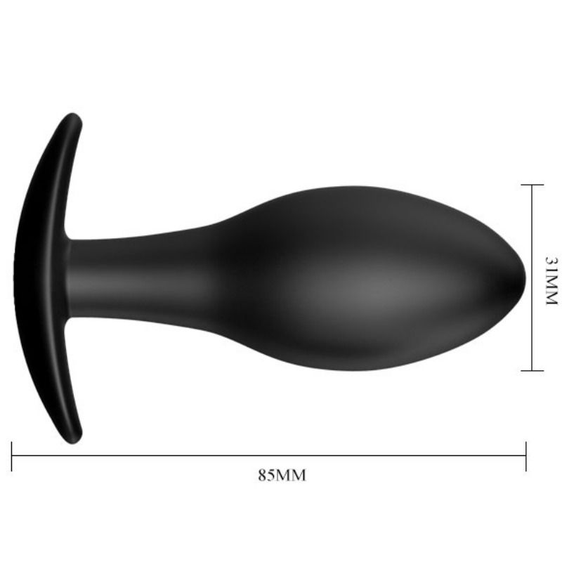 Pretty Love Bottom - Love Plug Anal Silicona Ancla 8.5 Cm Negro - Image 5