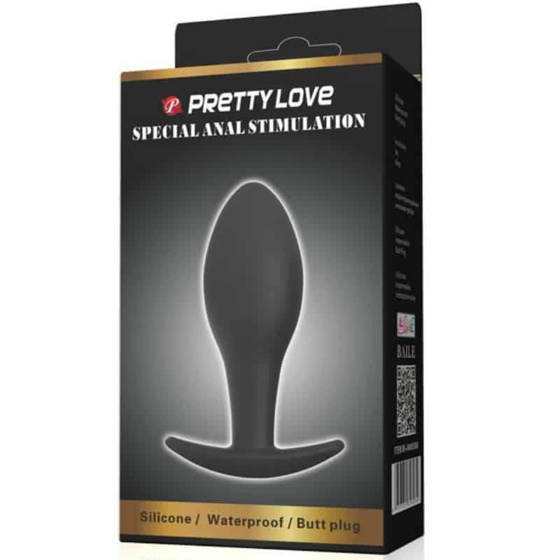 Pretty Love Bottom - Love Plug Anal Silicona Ancla 8.5 Cm Negro - Image 6