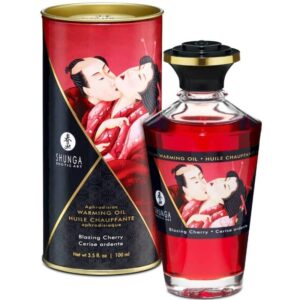Shunga - Aphrodisiac Warming Oil Blazing Cherry 100 Ml