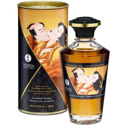 Shunga - Aphrodisiac Warming Oil Caramel Kisses 100 Ml