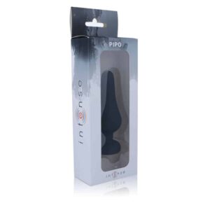 Intense Anal Toys - Plugue Anal Intenso Pipo L Silicone Preto 13 Cm