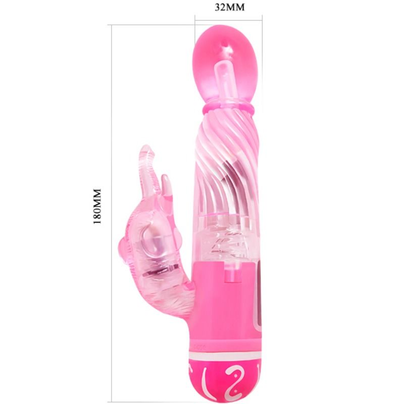 Baile - Vibrador Multivelocidad Con Estimulador Rosa - Image 5