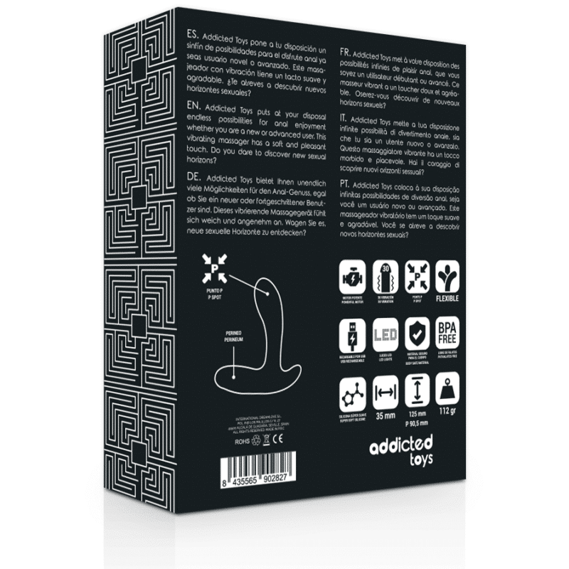 Addicted Toys - Toys Toys Anal Massager Black Vibraçãon - Image 5