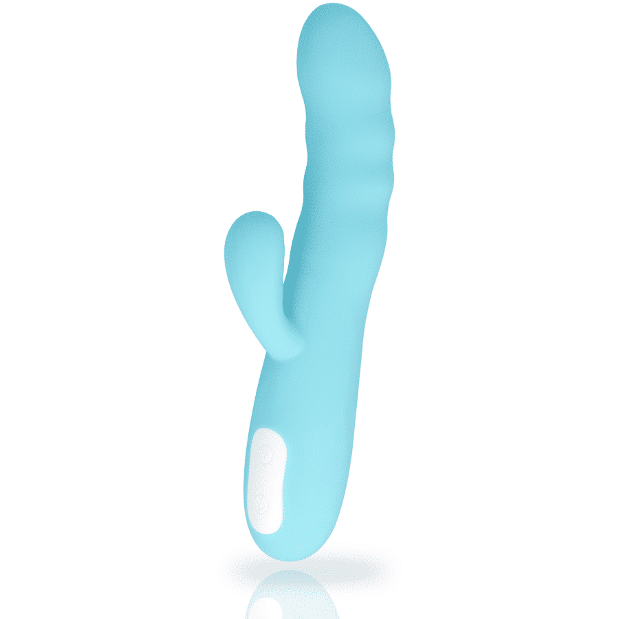 Mia - Vibrador Giratório  Eiffel Turquoise Blue - Image 3