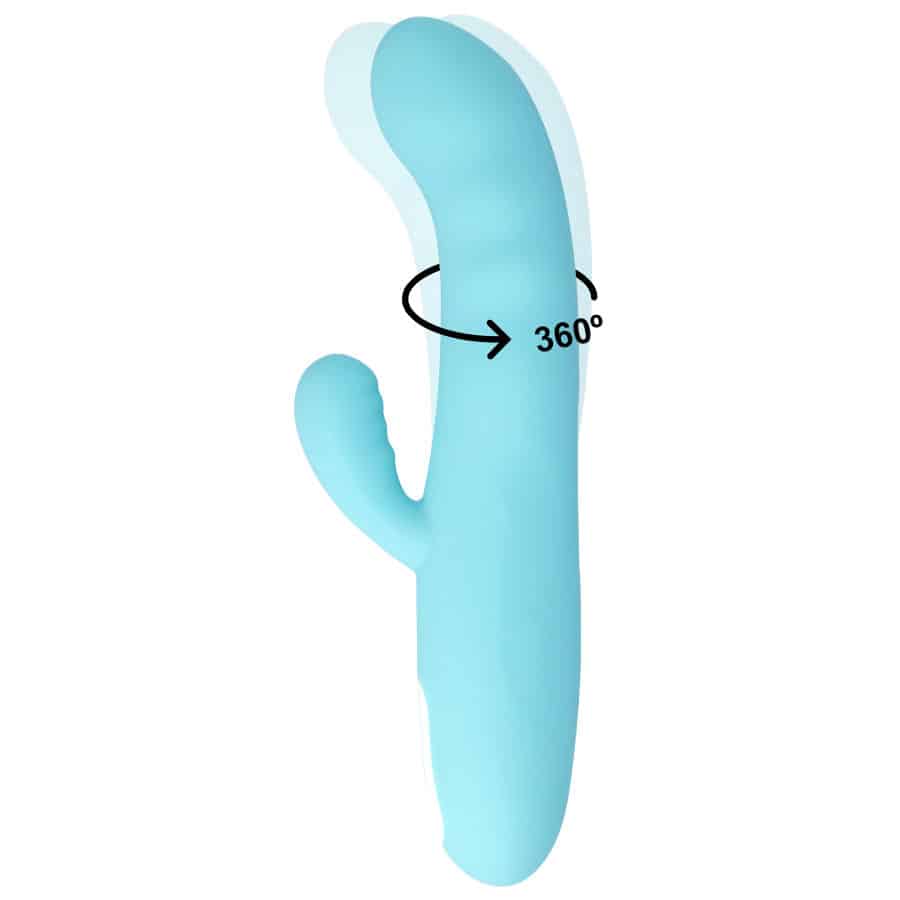 Mia - Vibrador Giratório  Eiffel Turquoise Blue - Image 5
