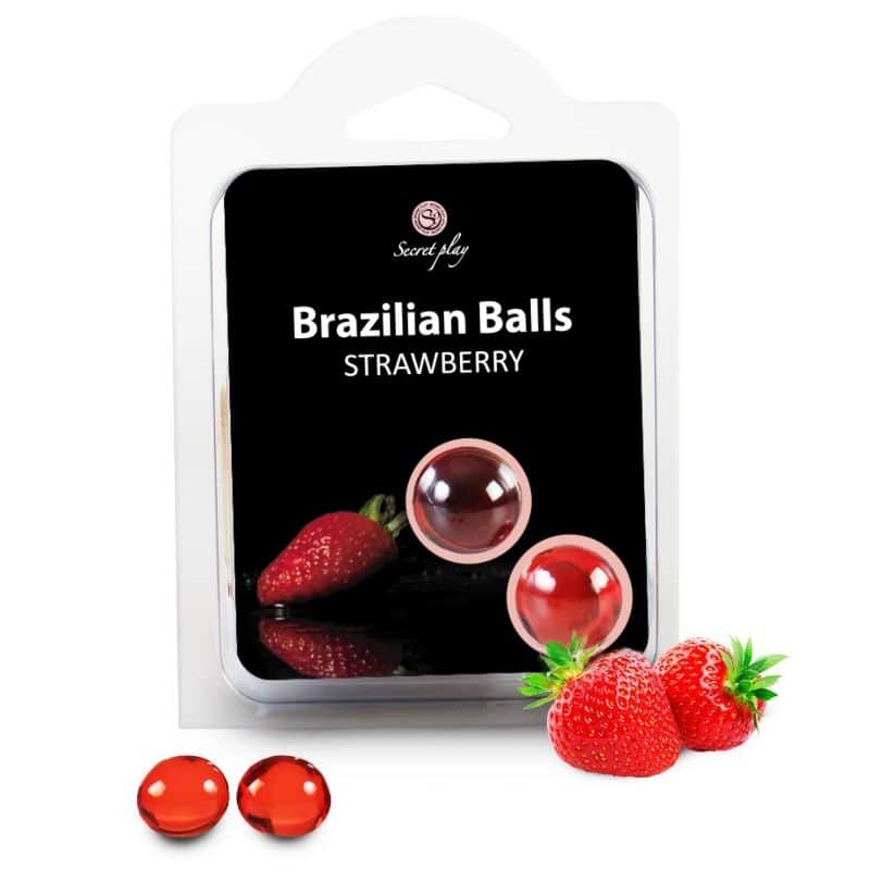 Secretplay Cosmetic - Bolas Brasileiras De Morangos Conjunto De 2 Bolas