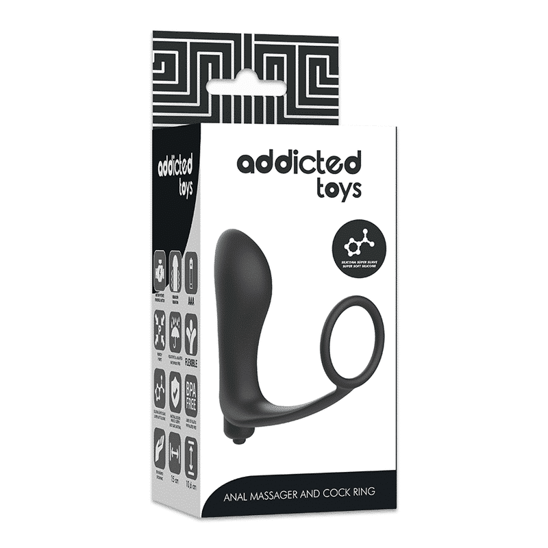 Addicted Toys - Plugue Anal Vibratório De Brinquedos Viciados Com Anel De Pênis - Image 5