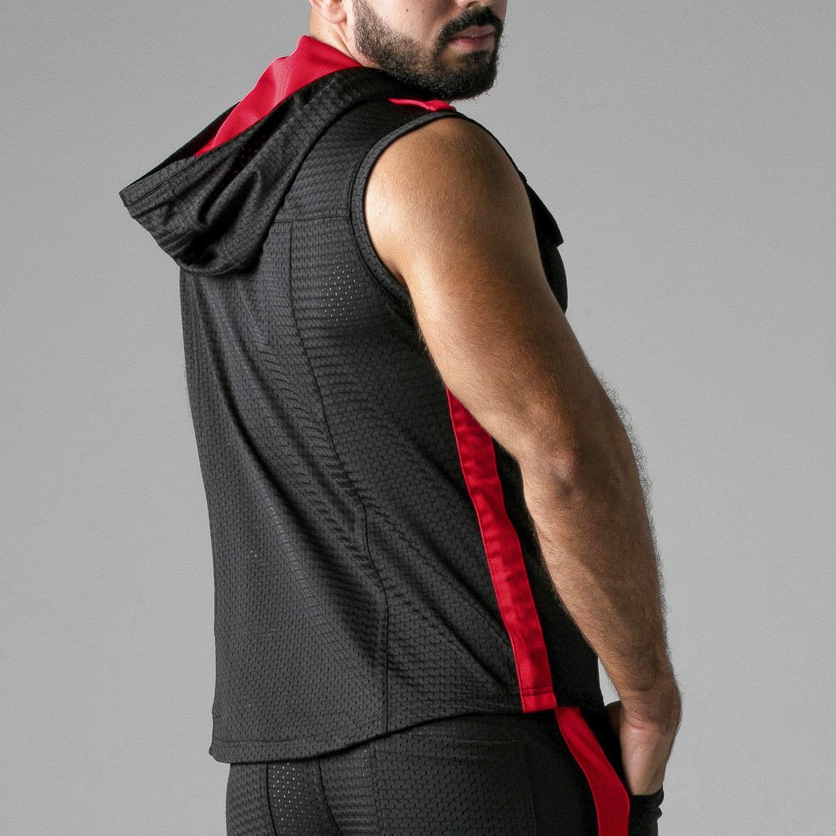 Colete Look At Harder Hoody Vermelho Locker Gear - Image 2