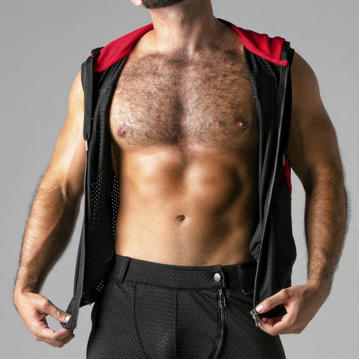 Colete Look At Harder Hoody Vermelho Locker Gear - Image 5