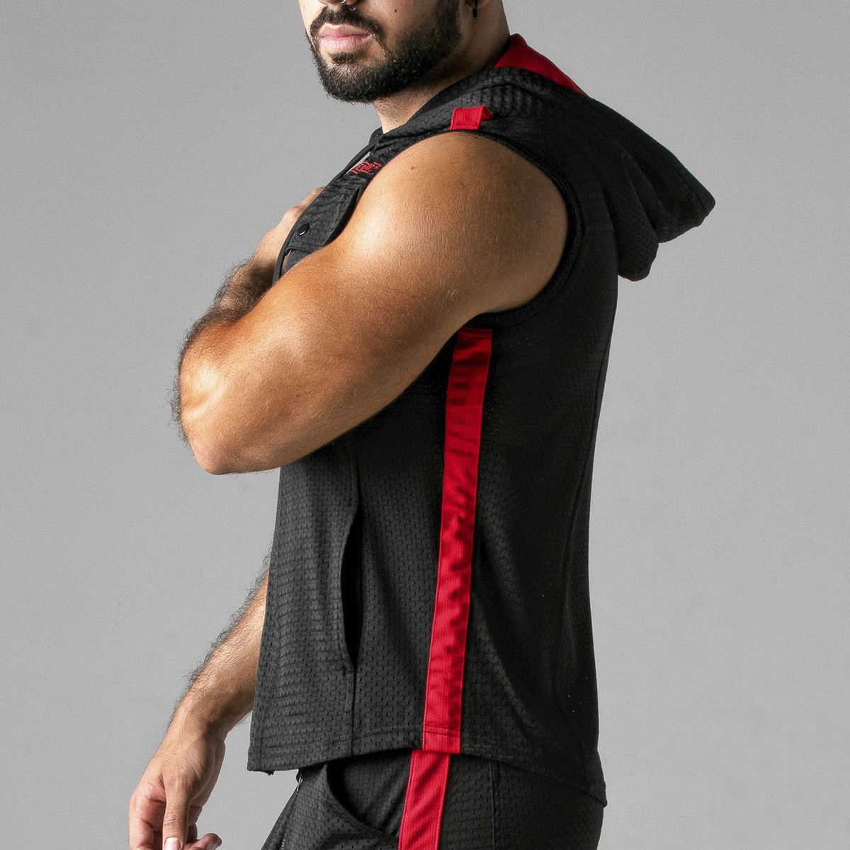Colete Look At Harder Hoody Vermelho Locker Gear - Image 8