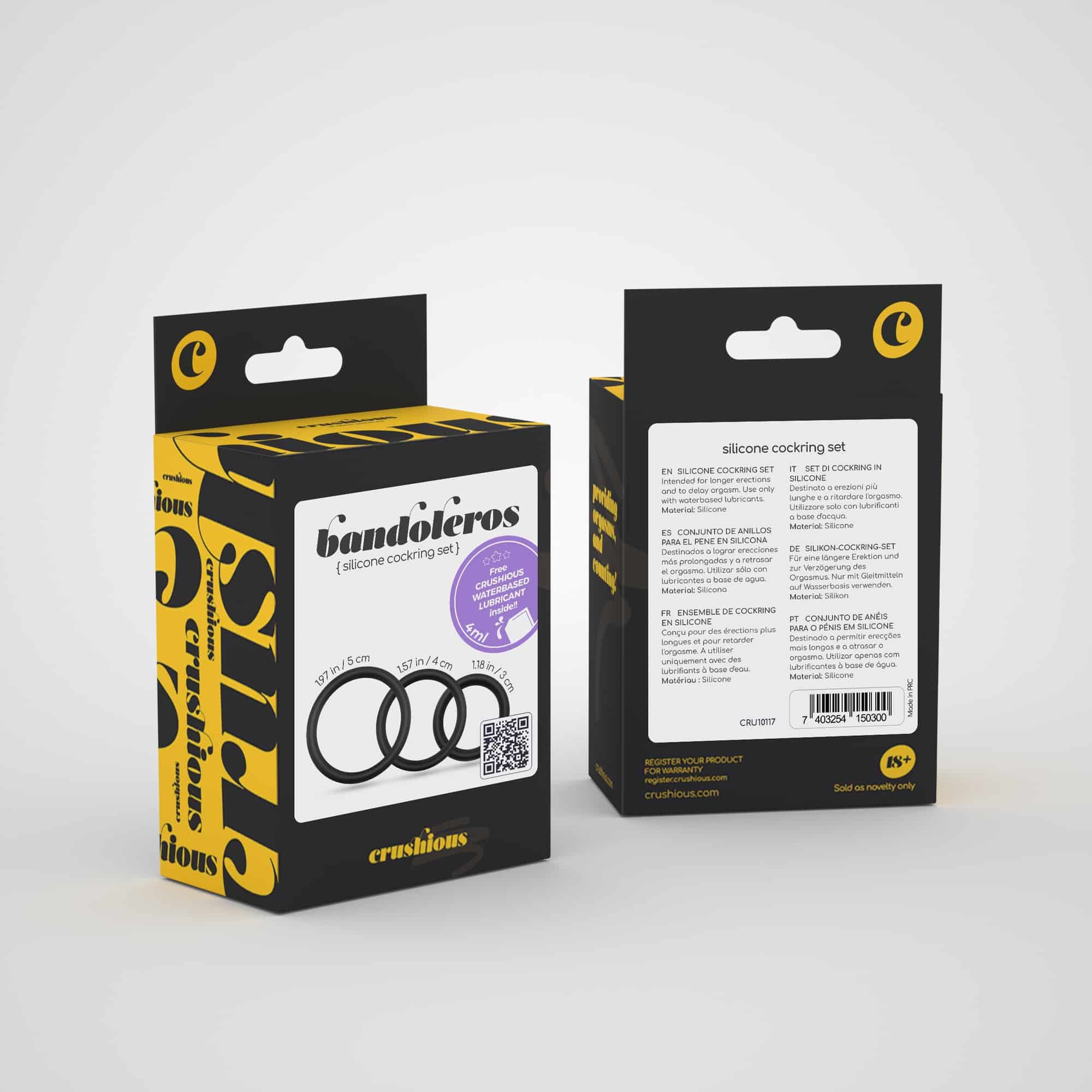 Crushious - Bandoleros Conjunto De Anéis De Silicone Para O Pênis - Image 8