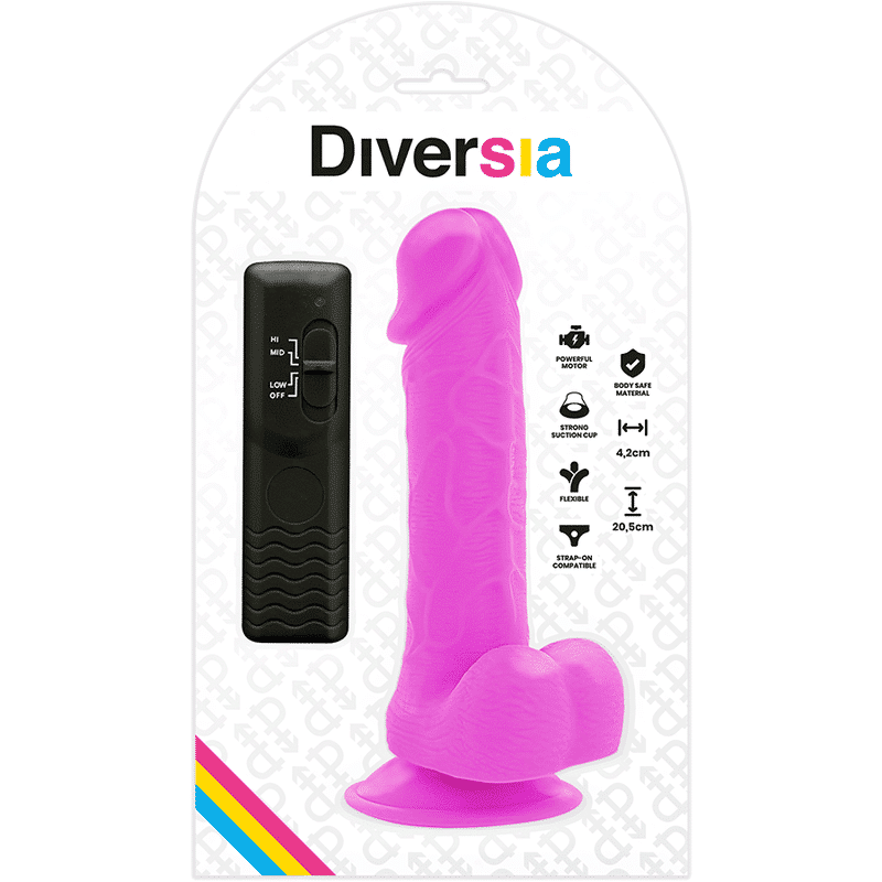 Diversia - Flexível Vibratório 20,5 Cm - Roxo - Image 7