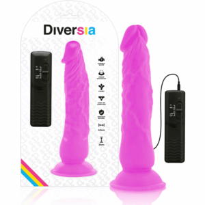 Diversia - Flexível Vibração Vibrante 21 Cm - Roxo