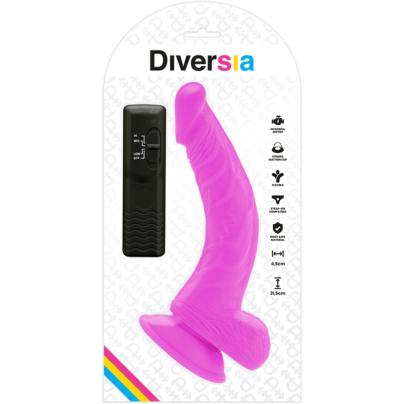 Diversia - Vibração Flexível  21,5 Cm - Roxo - Image 6