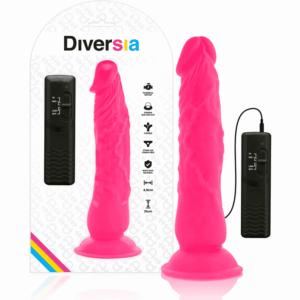 Diversia - Flexível Vibratório 21 Cm - Rosa