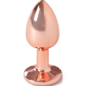 Secretplay Toys - Secret Play - Butt Plug De Metal Ouro Rose Tamanho Pequeno 7 Cm